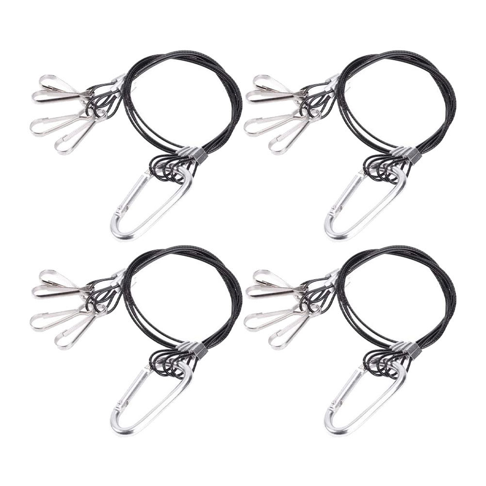 Planted Aquarium Hanging Light - 4Pcs Stainless Steel Hanger Lanyard for