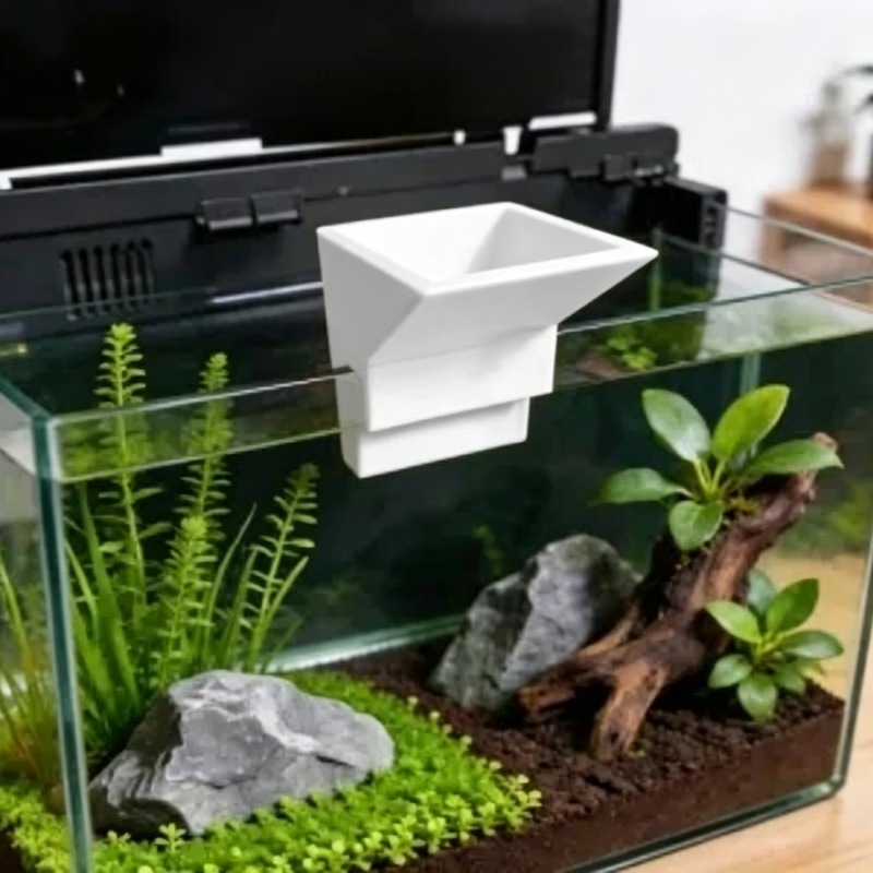 Aquarium Planted Setup - No Drill Mount Aquarium Water Inlet