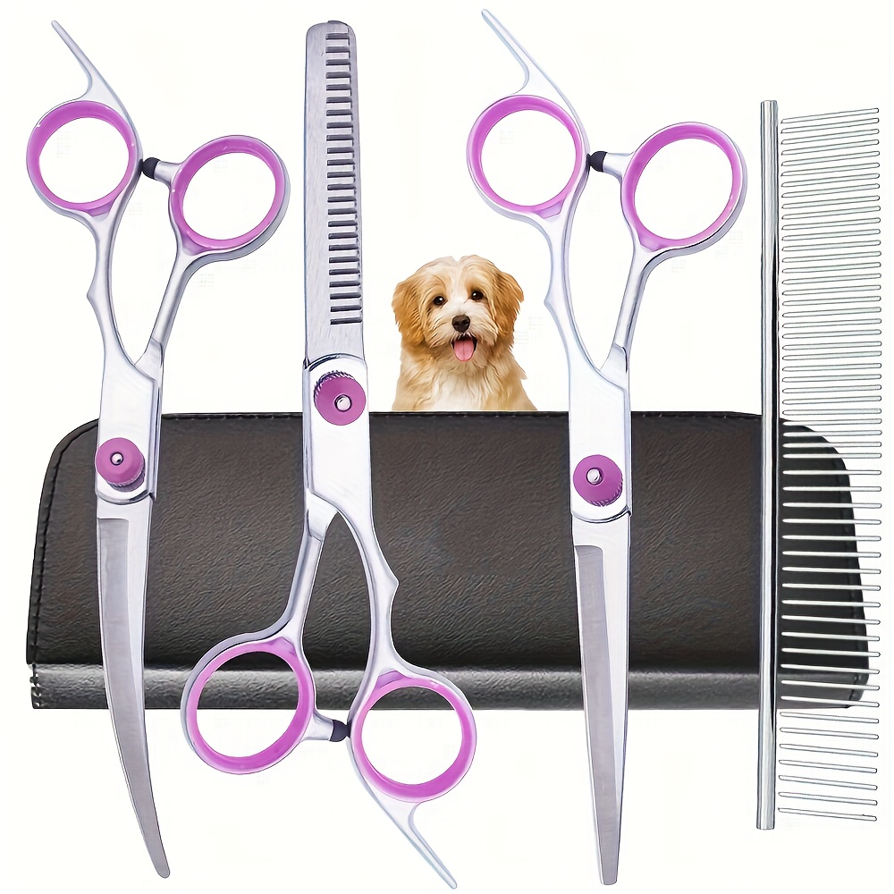 Trimming Scissor Set - 5Pcs Professional Dog Grooming Scissors Set