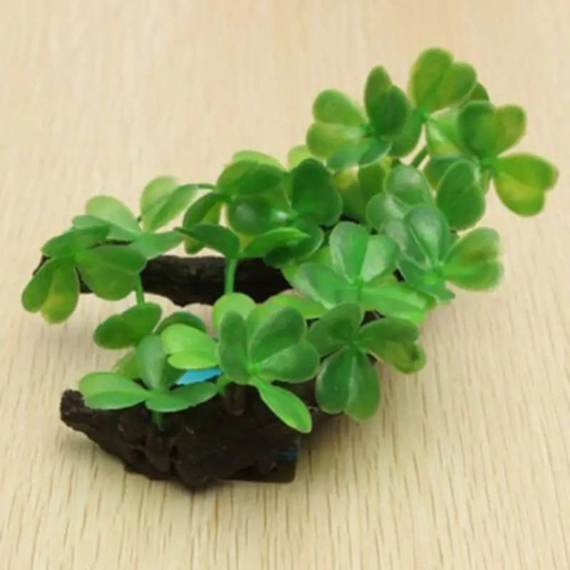 Plastic Artificial Turtle Tree - Aquarium Plant Roots ulasan dan harga