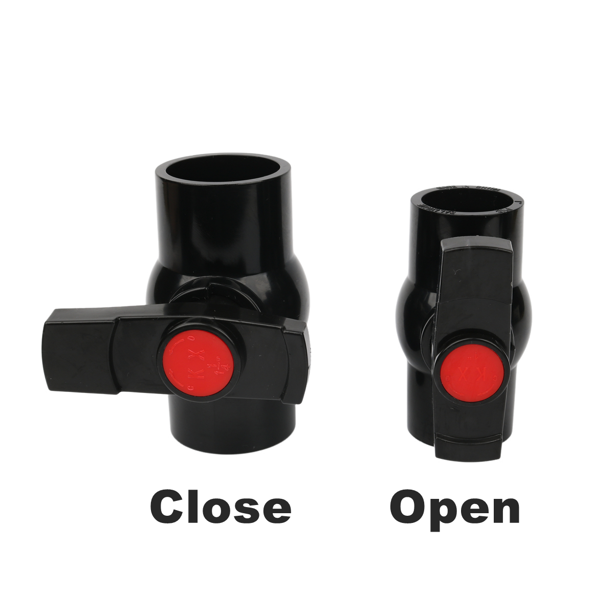 1pc 20/25/32/40/50mm Black PVC - Aquarium Planet ulasan dan harga