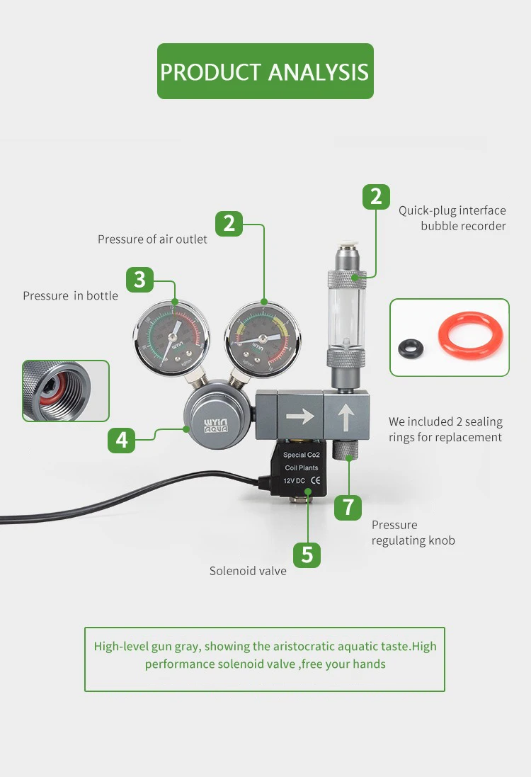 Aquarium CO2 Regulator Dual Me - Co2 Regulator Dual Stage ulasan dan harga