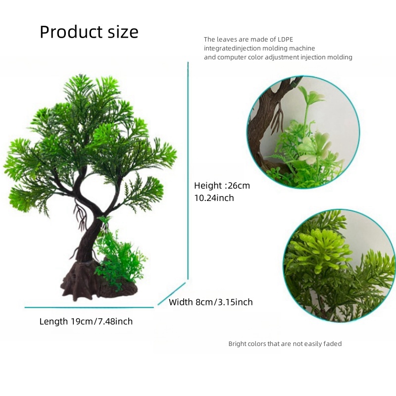 Fish Tank DIY  Artificial Aqua - Aquarium Plant Roots ulasan dan harga
