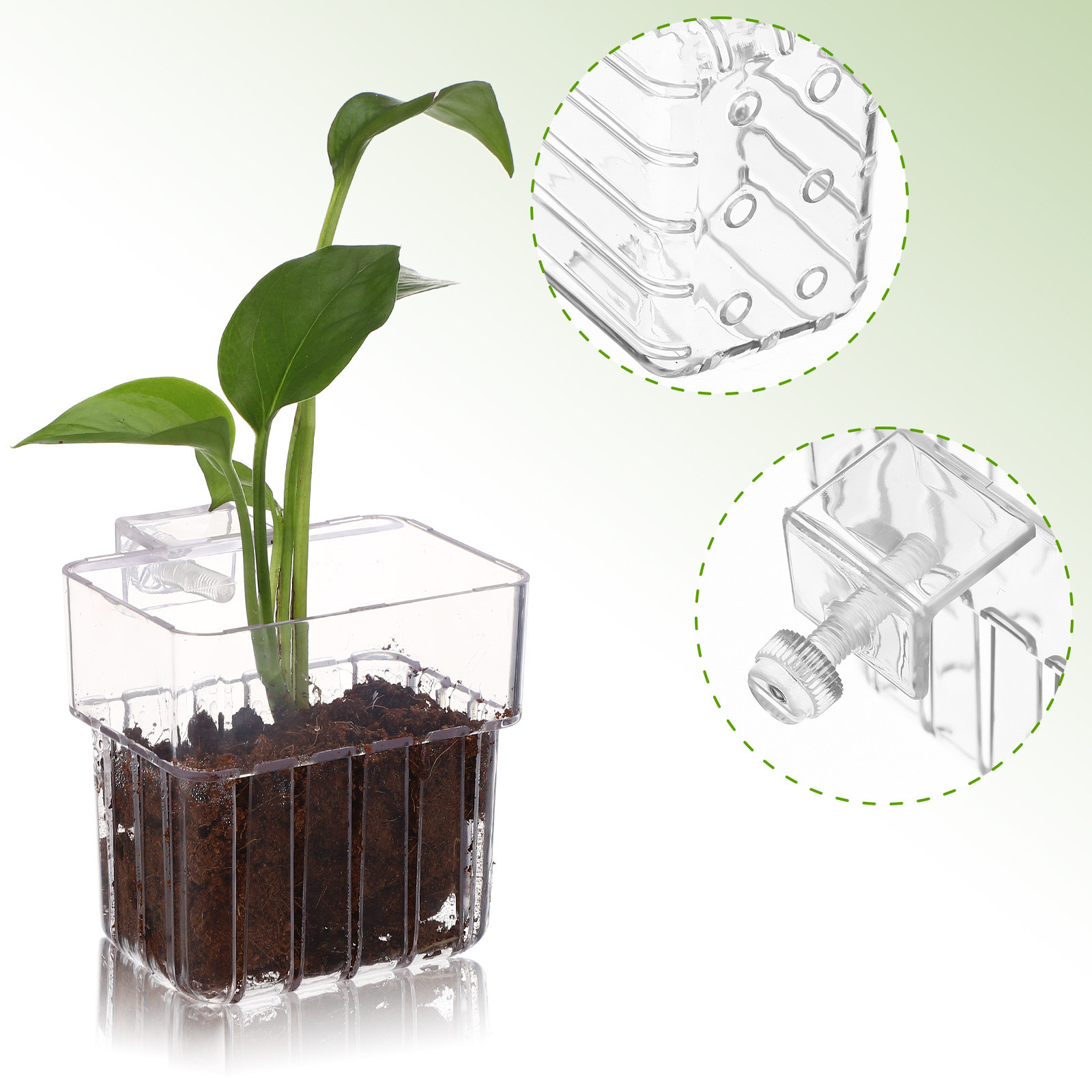 4Pcs Hanging Planter for Aquar - Aquarium Plant Roots ulasan dan harga