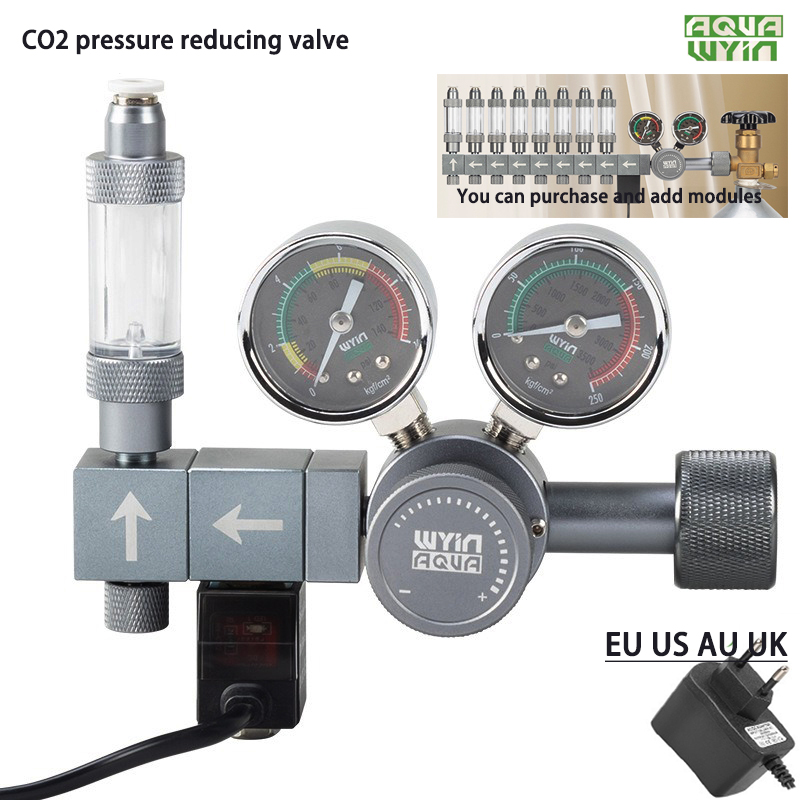 Aquarium DIY Co2 regulator dua - Co2 Regulator Dual Stage ulasan dan harga