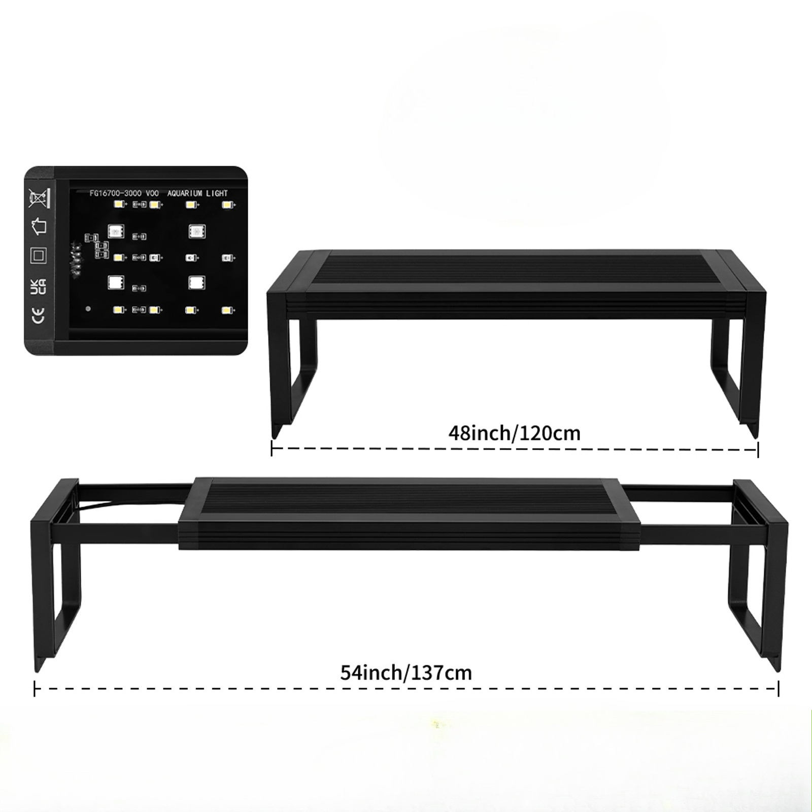 100V-240V Aquarium 24/7 Full S - Planted Aquarium Hanging Light ulasan dan harga