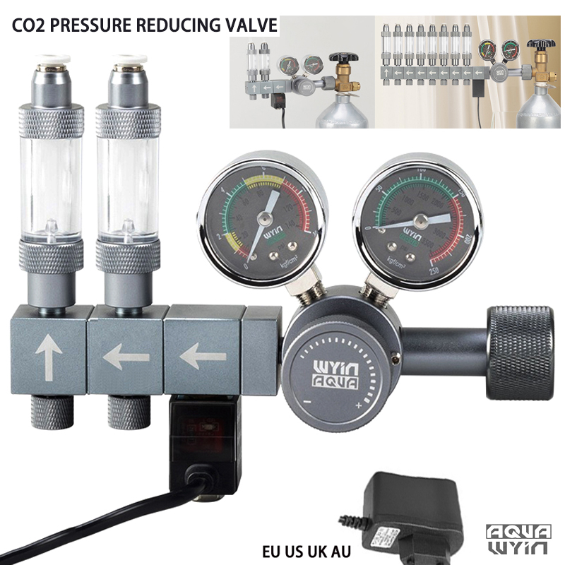 Aquarium DIY CO2 Regulator Dua - Co2 Regulator Dual Stage ulasan dan harga