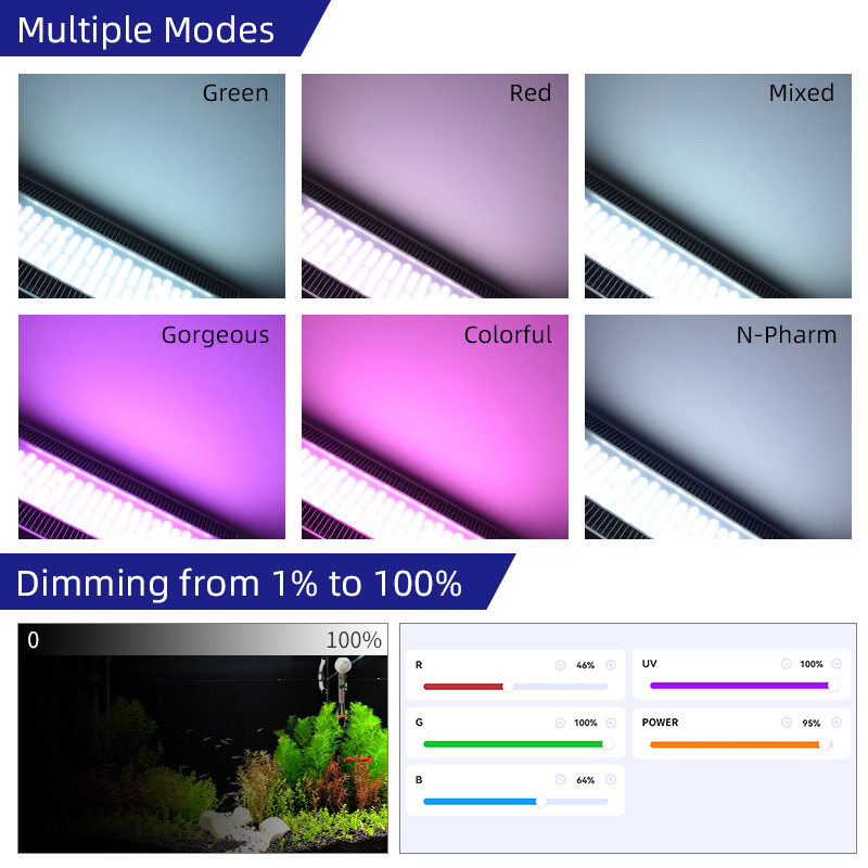 Week Aqua A430 Pro LED Aquariu - Planted Aquarium Hanging Light ulasan dan harga