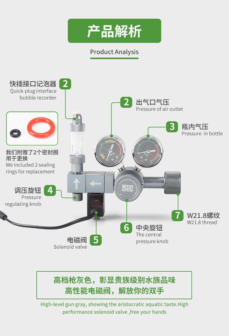 Aquarium CO2 Regulator Dual Me - Co2 Regulator Dual Stage ulasan dan harga