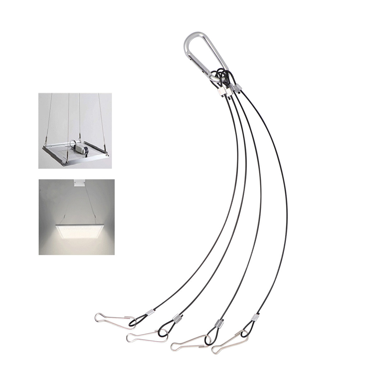 4Pcs Wire Rope Hanger Kit for  - Planted Aquarium Hanging Light ulasan dan harga