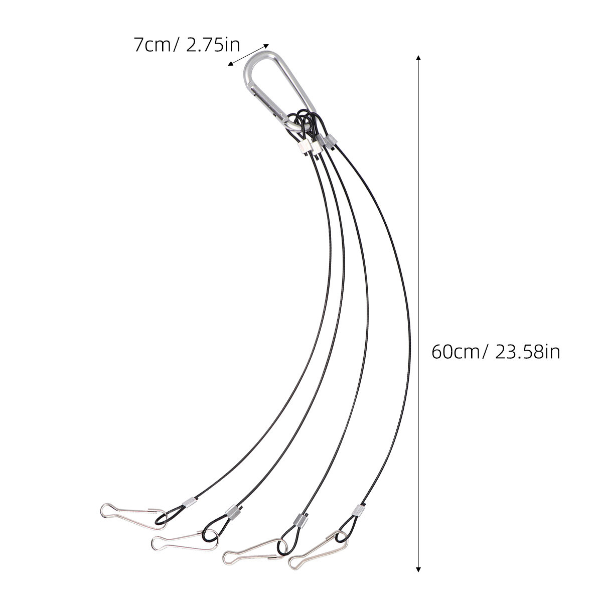 4Pcs Wire Rope Hanger Kit for  - Planted Aquarium Hanging Light ulasan dan harga