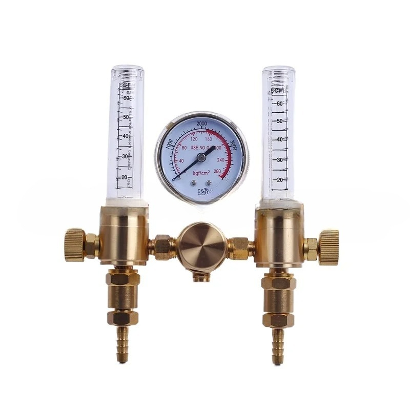 Dual Stage Argon CO2 Flowmeter - Co2 Regulator Dual Stage ulasan dan harga