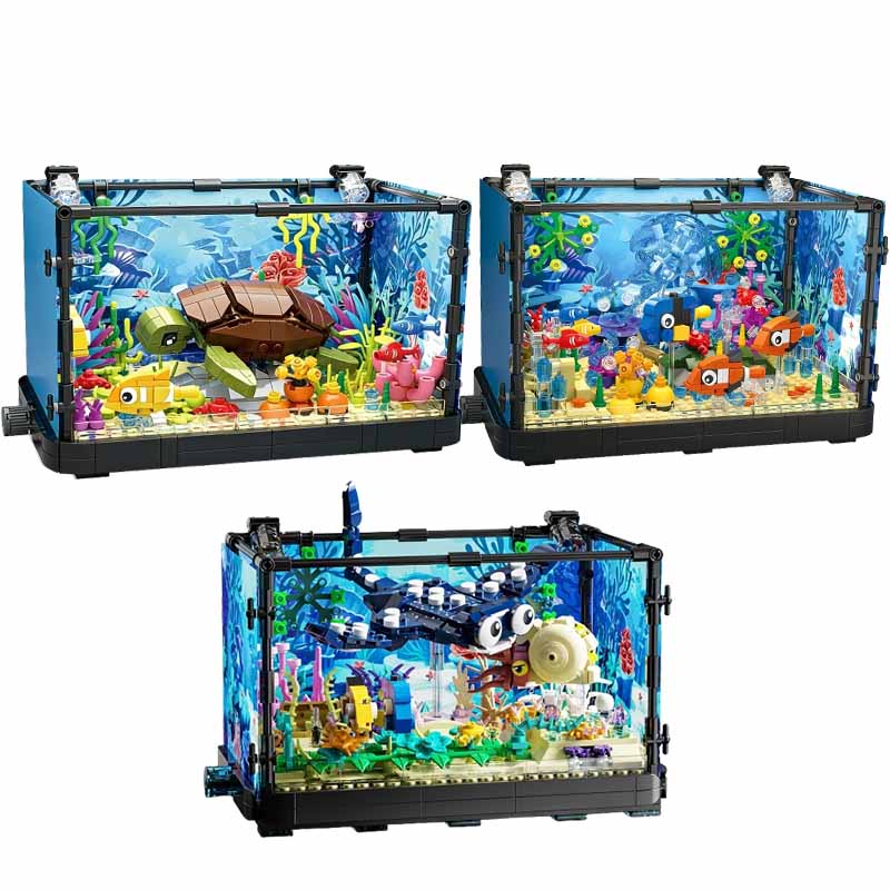 Fish Tank Building Block Set w - Aquarium Planet ulasan dan harga