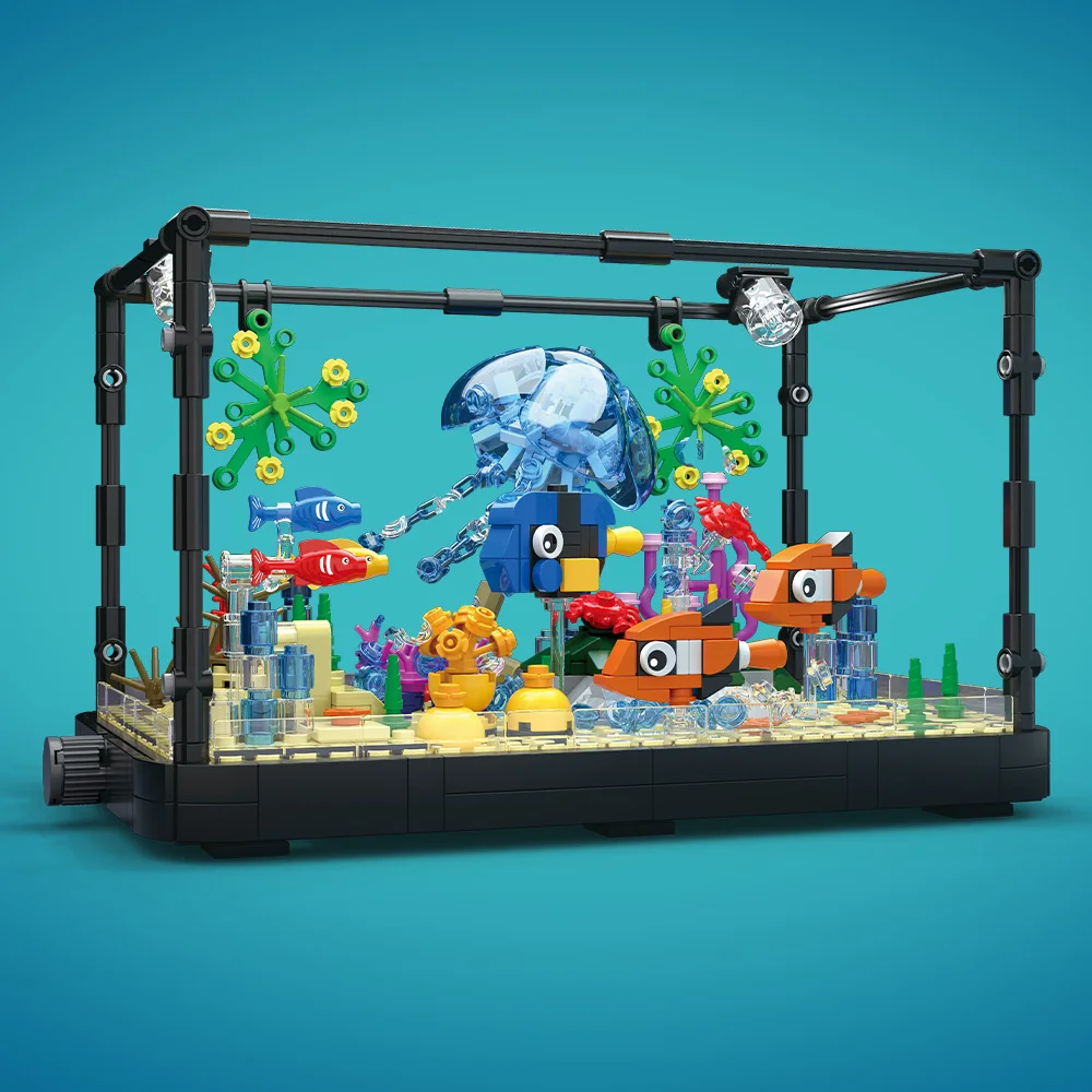 Fish Tank Building Block Set w - Aquarium Planet ulasan dan harga