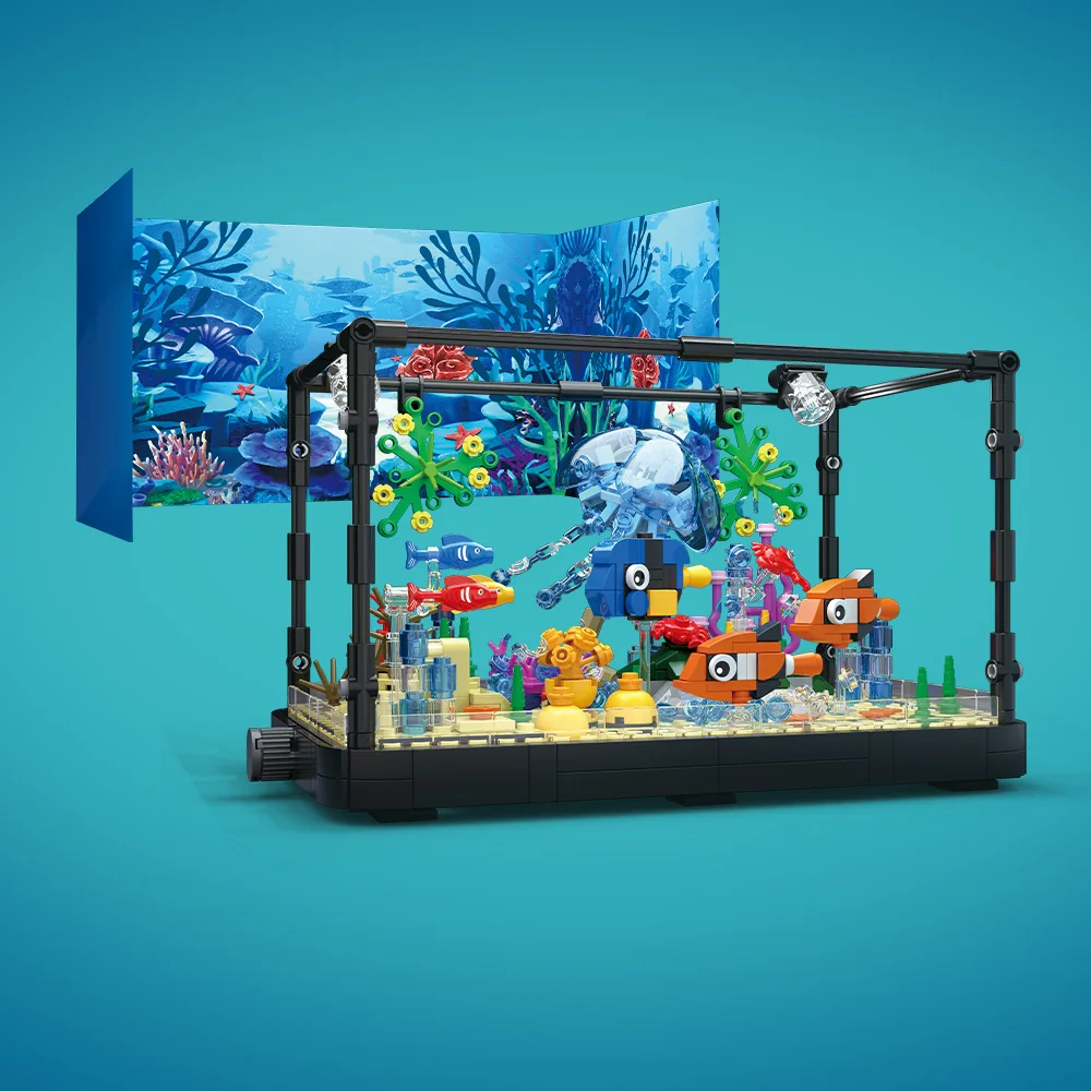 Fish Tank Building Block Set w - Aquarium Planet ulasan dan harga