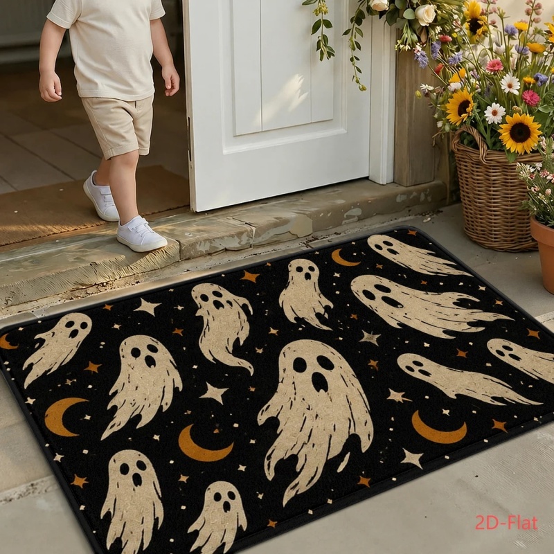 Retro Ghost Star Moon Pattern  - Aquarium Zombie ulasan dan harga