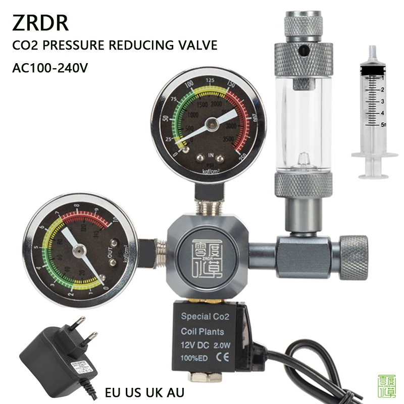ZRDR Aquarium CO2 Regulator El - Planted Aquarium Co2 ulasan dan harga