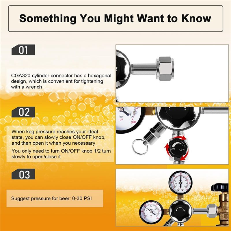 A02M-CGA-320 Keg Regulator,Dua - Co2 Regulator Dual Stage ulasan dan harga