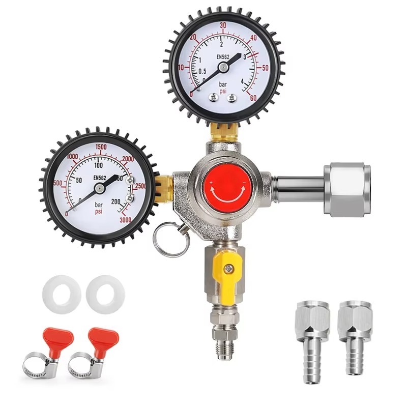 CO2 Regulator Draft Beer Regul - Co2 Regulator Dual Stage ulasan dan harga