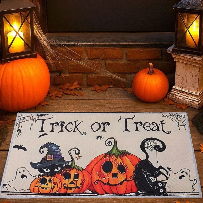 Halloween Pumpkin Doormat Hall - Aquarium Zombie ulasan dan harga