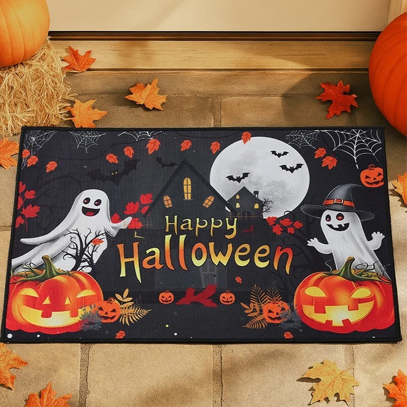 Halloween Pumpkin Doormat Hall - Aquarium Zombie ulasan dan harga