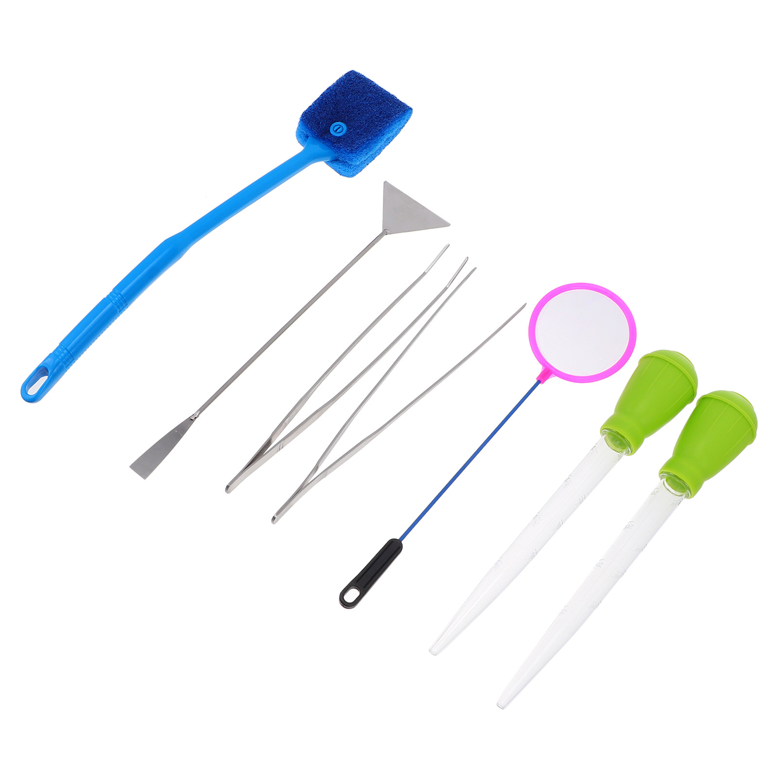 7pcs Aquarium Cleaning Tools S - Planted Aquarium Cleaning Kit ulasan dan harga