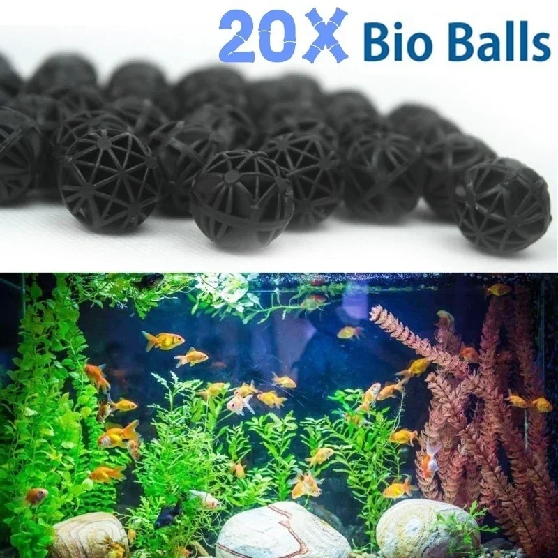 20Pcs 16mm Aquarium Bio Balls  - Planted Aquarium Fertilizer ulasan dan harga