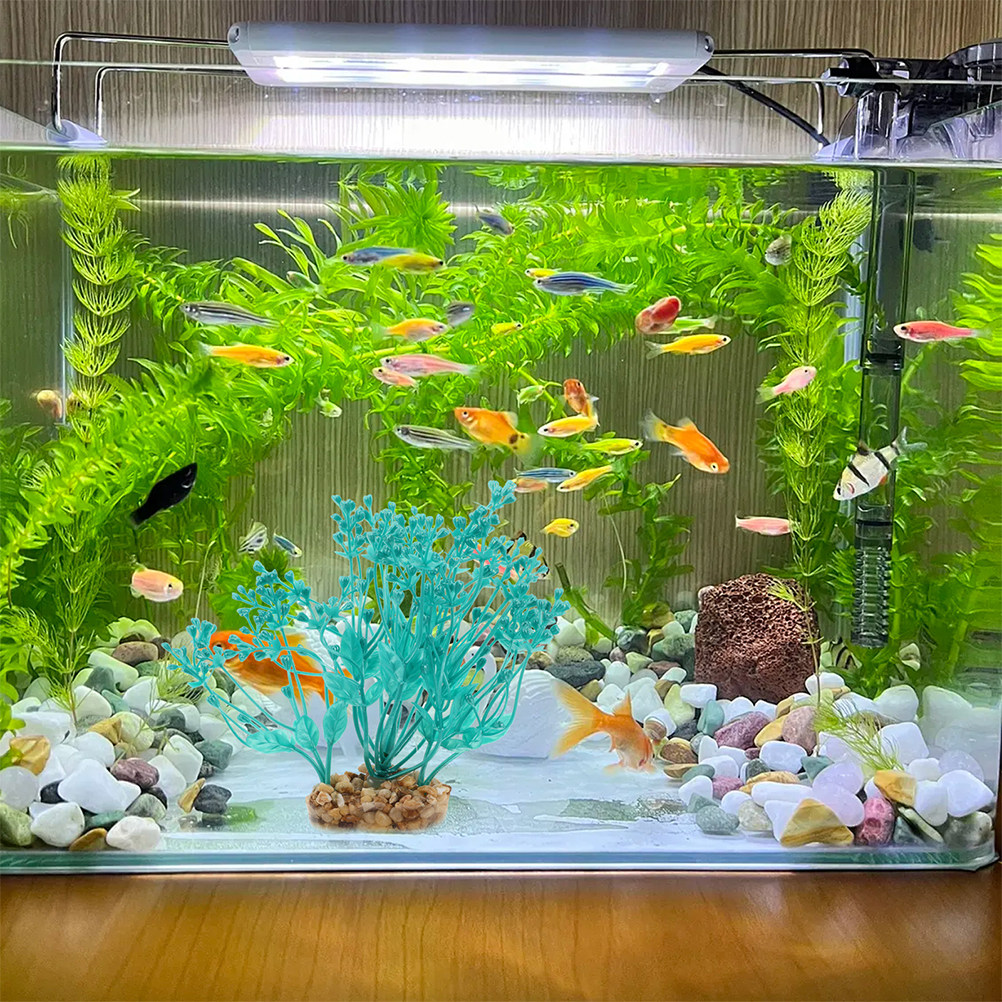2Pcs Lifelike Plastic Aquarium - Aquarium Planted Setup ulasan dan harga