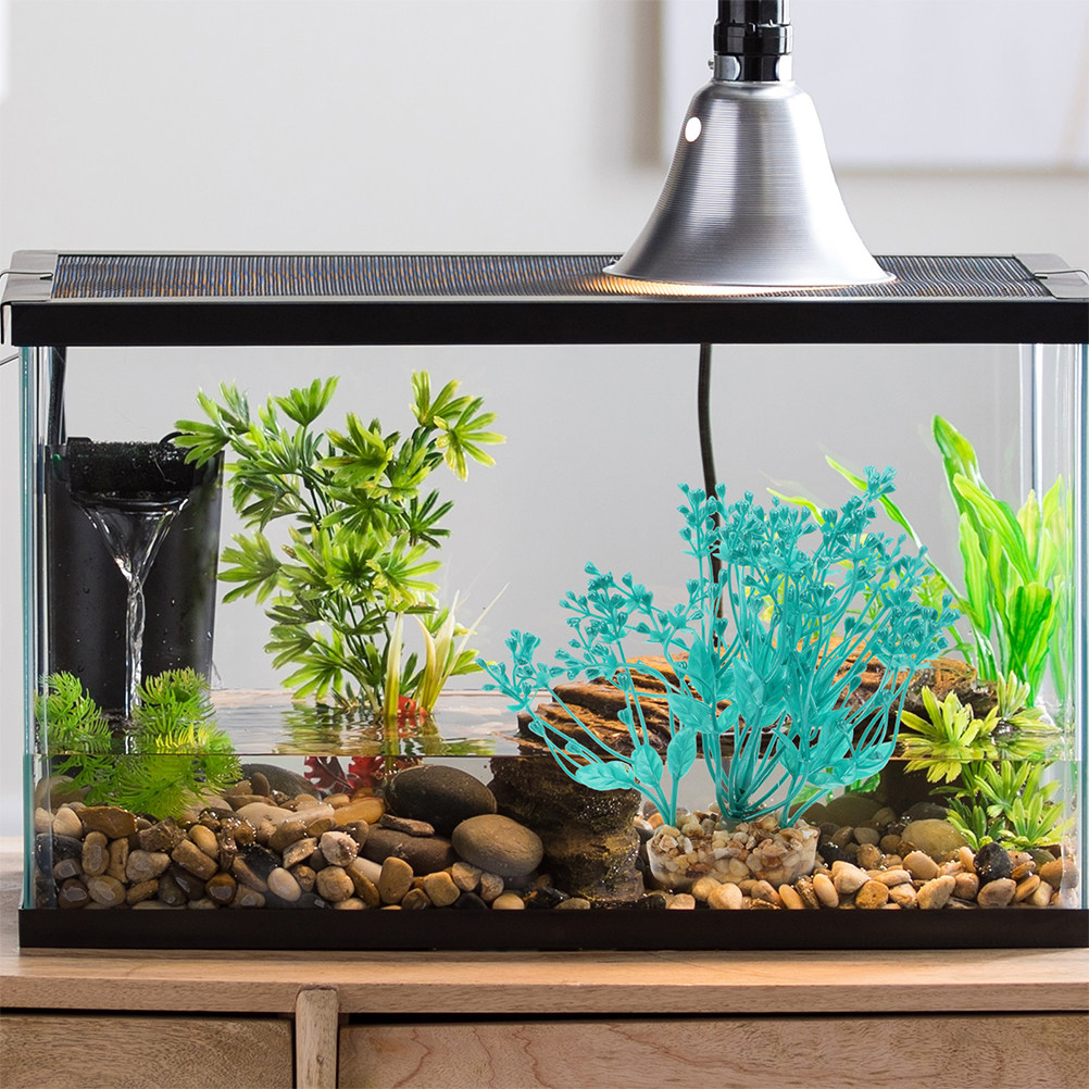 2Pcs Lifelike Plastic Aquarium - Aquarium Planted Setup ulasan dan harga