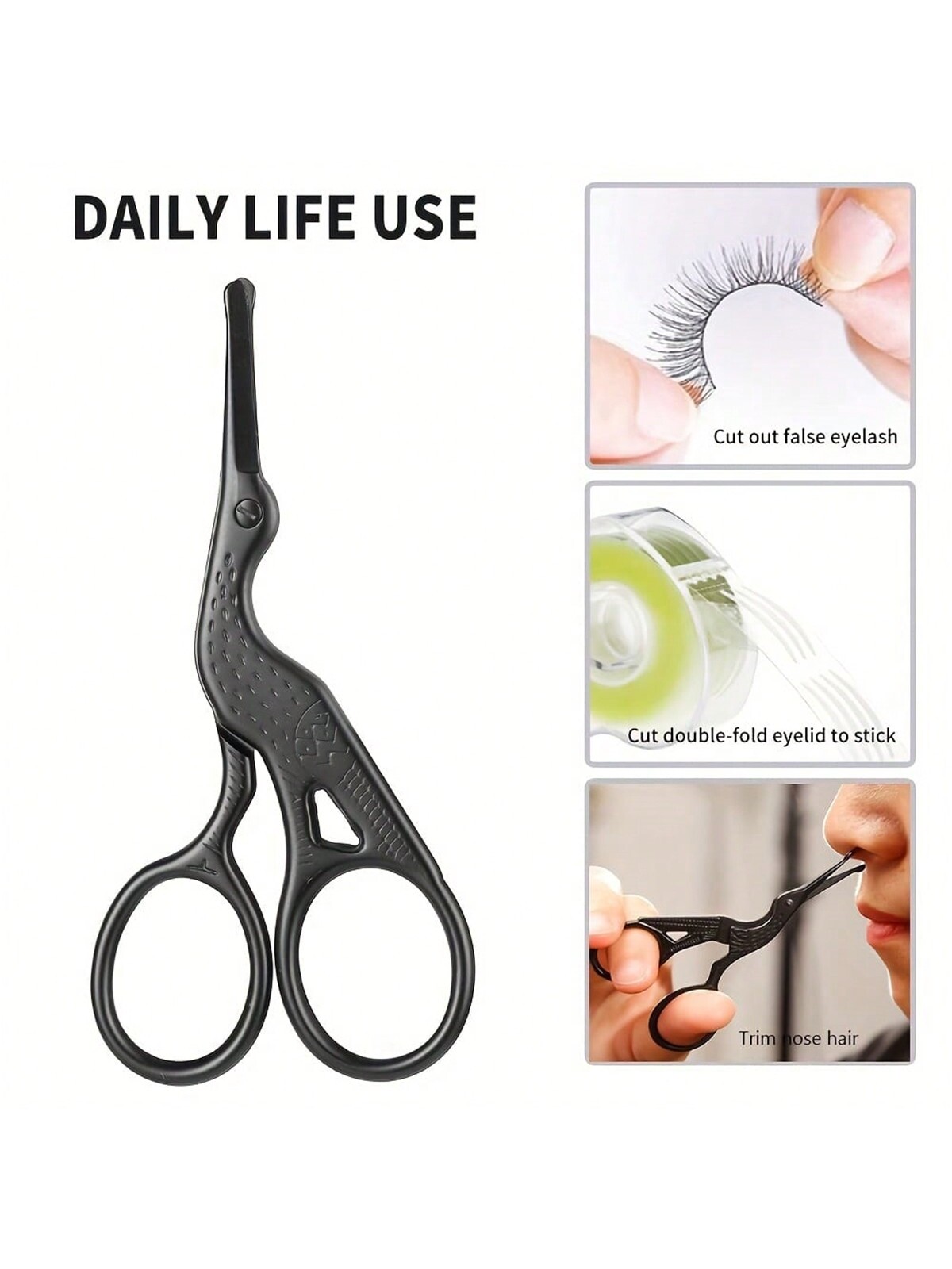 Nose Hair Scissors, Stainless  - Trimming Scissor Set ulasan dan harga
