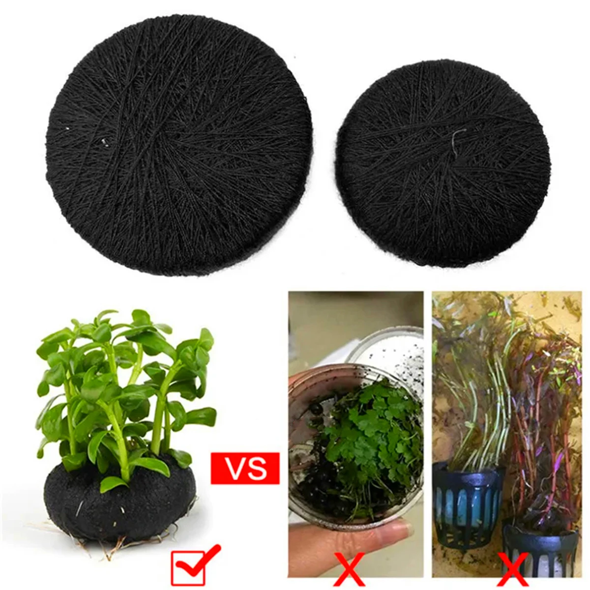 5Pcs Black Fish Tank Water Gra - Aquarium Plant Roots ulasan dan harga