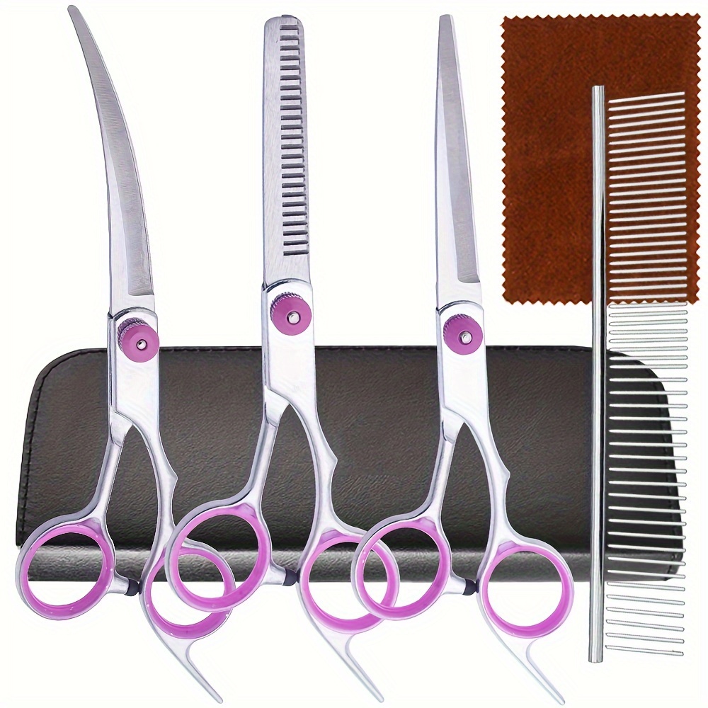 5Pcs Professional Dog Grooming - Trimming Scissor Set ulasan dan harga